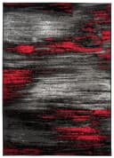 Tapiso Teppich MAYA Modern Rot Schwarz Rechteckig Bild 2
