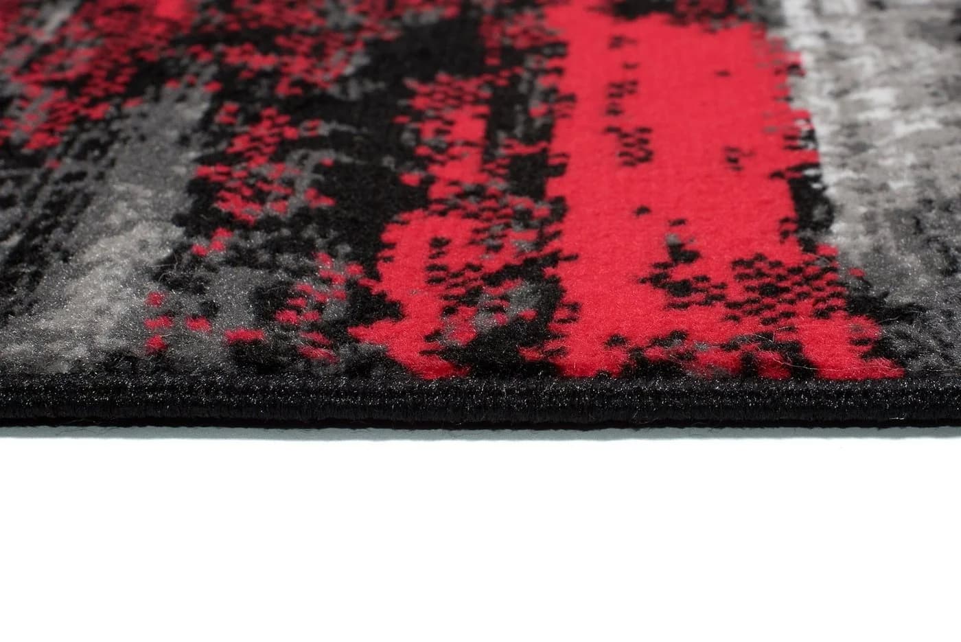 Tapiso Teppich MAYA Modern Rot Schwarz Rechteckig - Bild 5