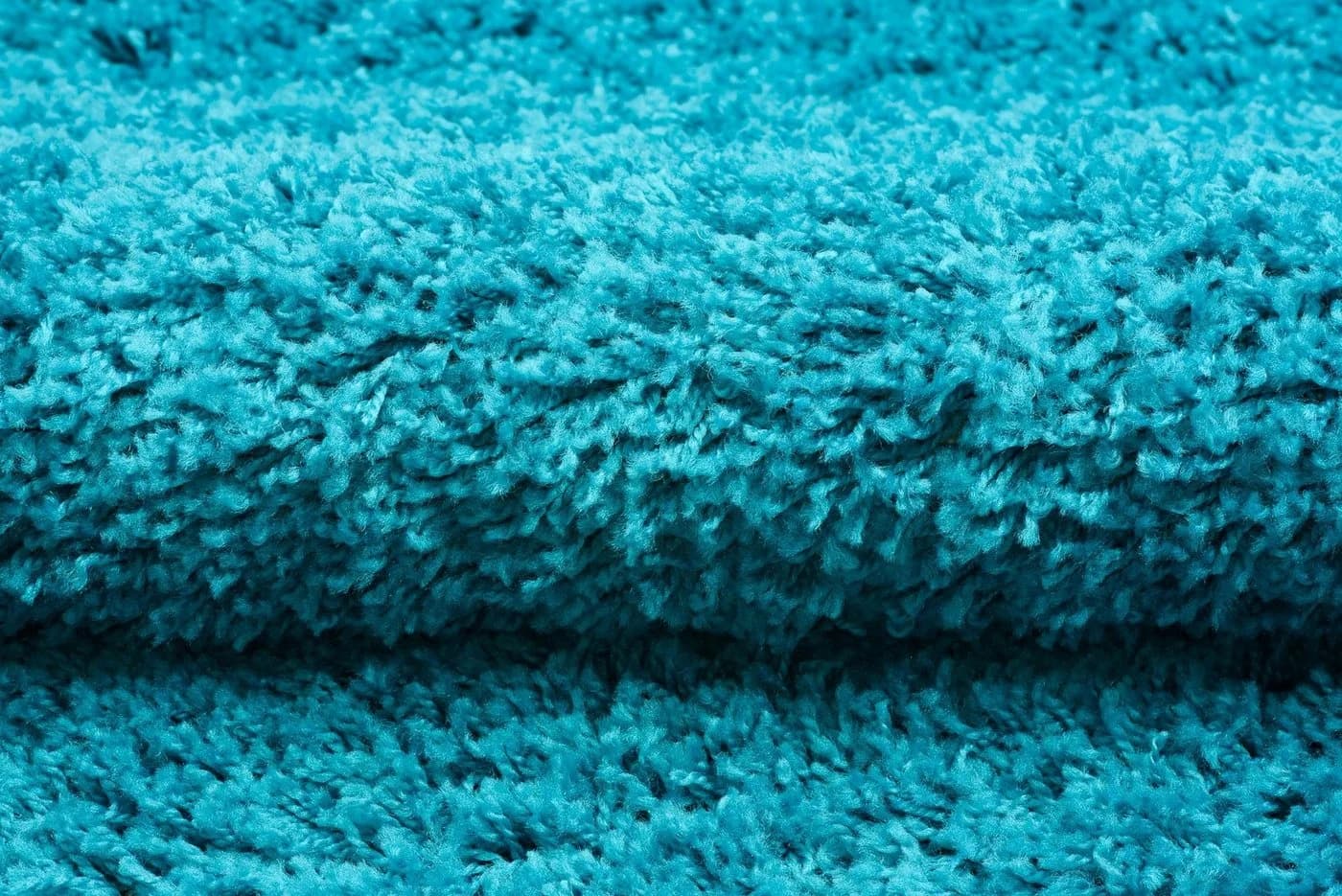 Tapiso Hochflor-Teppich ESSENCE Türkis Modern Einfarbig - Bild 4