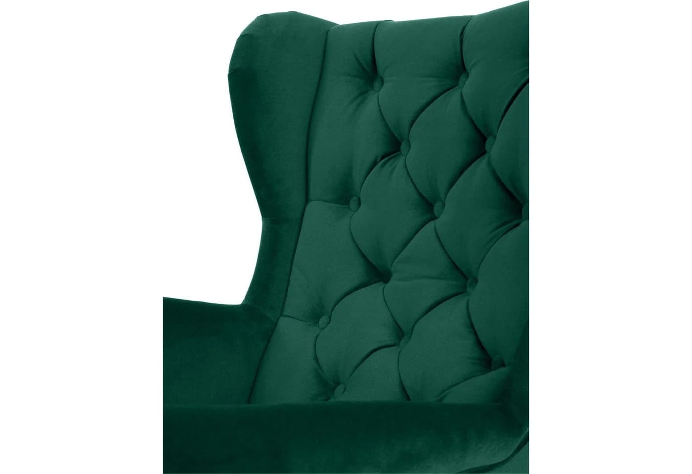 Beautysofa Ohrensessel FALCO Chesterfield Sessel Grün Samt - Bild 5