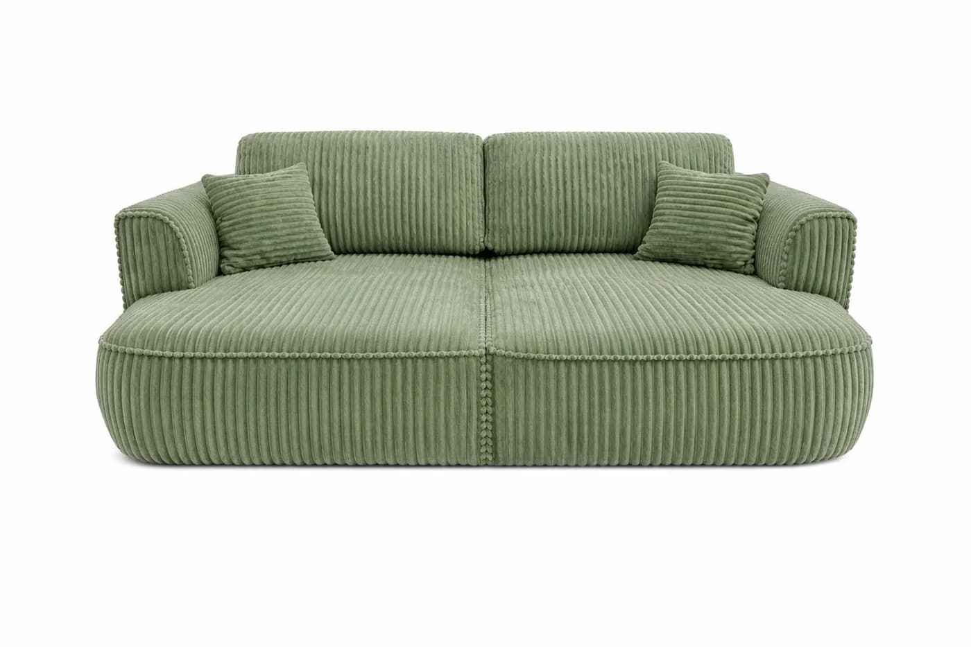 Labett Modulares Sofa Cozi XXL Grün mit Schlaffunktion