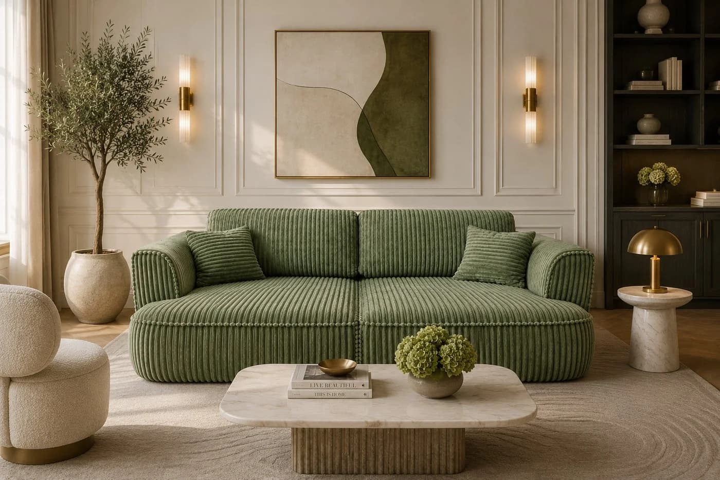 Labett Modulares Sofa Cozi XXL Grün mit Schlaffunktion - Bild 2