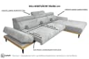 Labett Ecksofa Montero Beige Elektrisch Ausziehbar Bild 4
