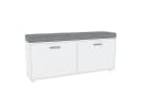TARGET HOME Schuhschrank mit Sitzbank Weiß/Grau Bild 2