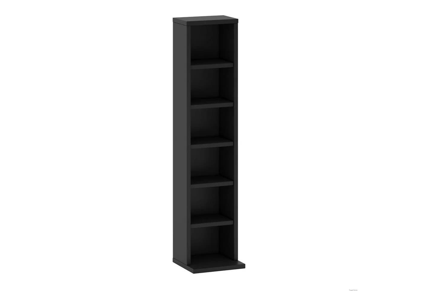 TARGET HOME CD-Regal Schwarz Platzsparendes Aufbewahrungsregal - Bild 2