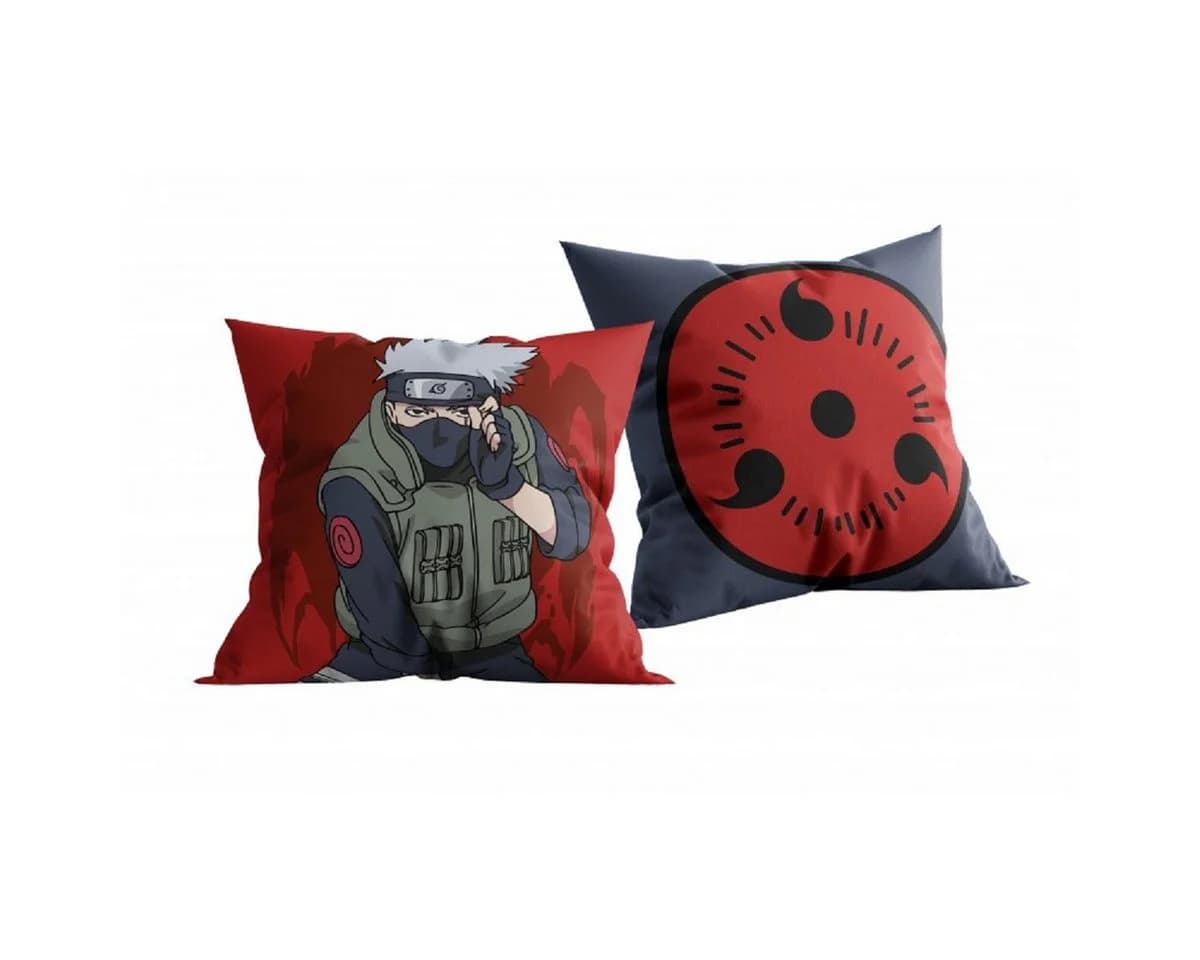 Naruto Dekokissen Kakashi Sharingan Kinder Wende-Motiv 40x40cm