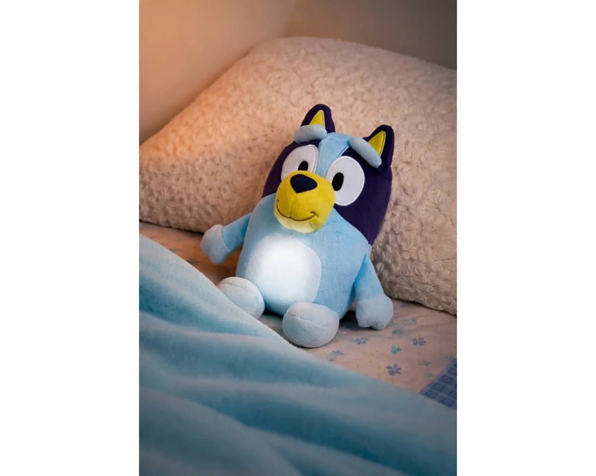Bluey Nachtlicht Plüschlampe 2 in 1 Kuscheltier 20 cm bunt - Bild 4