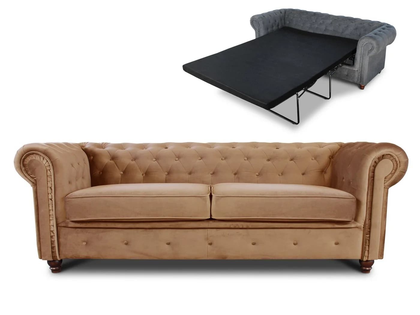 Sofnet Schlafsofa Asti 3 Bis Chesterfield 3-Sitzer mit Schlaffunktion - Bild 2