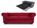 Sofnet Schlafsofa Asti 3 Bis Chesterfield Braun Velours Bild 2
