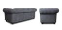 Sofnet Schlafsofa Asti 3 Bis Chesterfield Braun Velours Bild 3