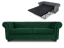 Sofnet Schlafsofa Asti 3 Bis Chesterfield Grün Velours Bild 2