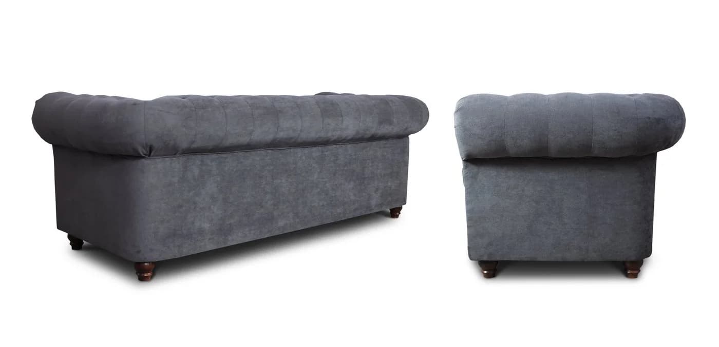 Sofnet Schlafsofa Asti 3 Bis Chesterfield Grün Velours - Bild 3