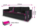 Sofnet Schlafsofa Bird mit Schlaffunktion und Bettkasten Bild 4