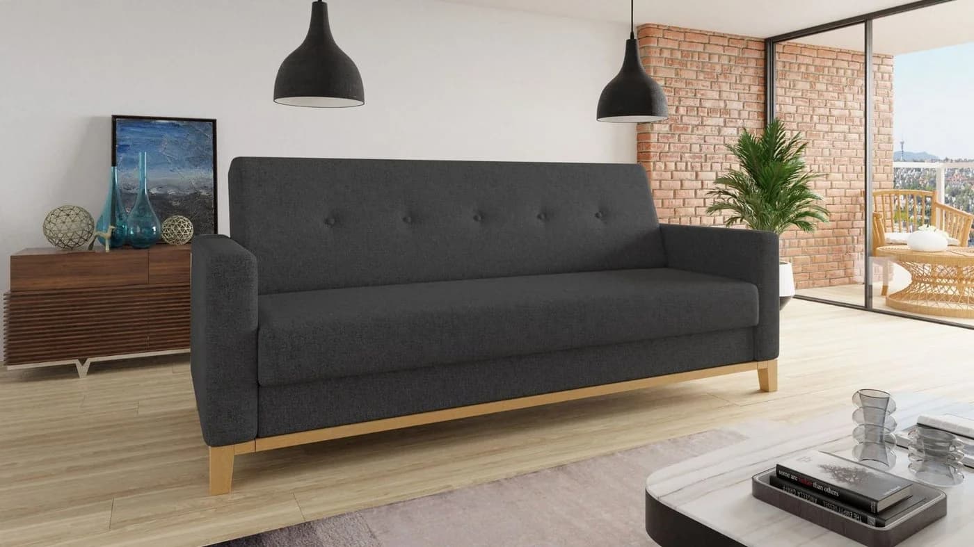 Sofnet Schlafsofa Wood mit Schlaffunktion und Bettkasten - Bild 2