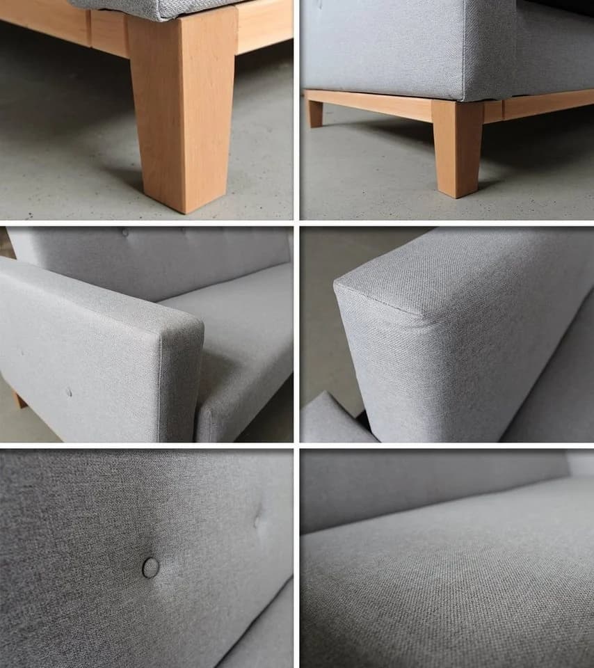 Sofnet Schlafsofa Wood mit Schlaffunktion und Bettkasten - Bild 5