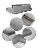Sofnet Ecksofa Faris mit Schlaffunktion und Bettkasten Grau Bild 4