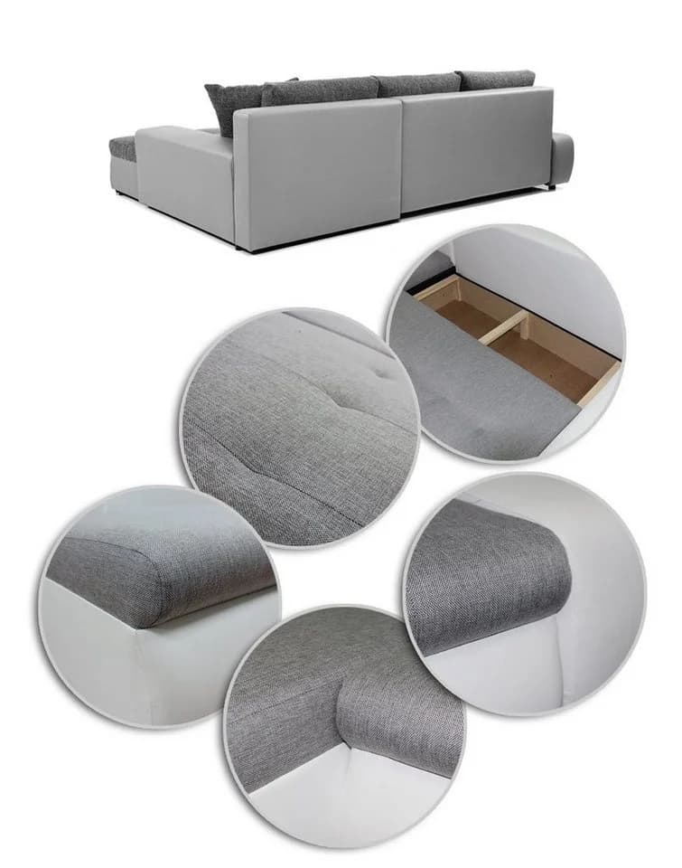 Sofnet Ecksofa Faris mit Schlaffunktion und Bettkasten - Bild 4