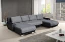 Sofnet Wohnlandschaft Otis U-Form Ecksofa mit Schlaffunktion und Bettkasten Bild 2