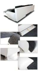 Sofnet Wohnlandschaft Otis U-Form Ecksofa mit Schlaffunktion Bild 4