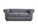 Sofnet Sofa Asti 2-Sitzer Chesterfield Grau Chenille Bild 2