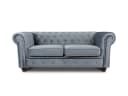 Sofnet Sofa Asti 2 Chesterfield Grau Velours 2-Sitzer Bild 2