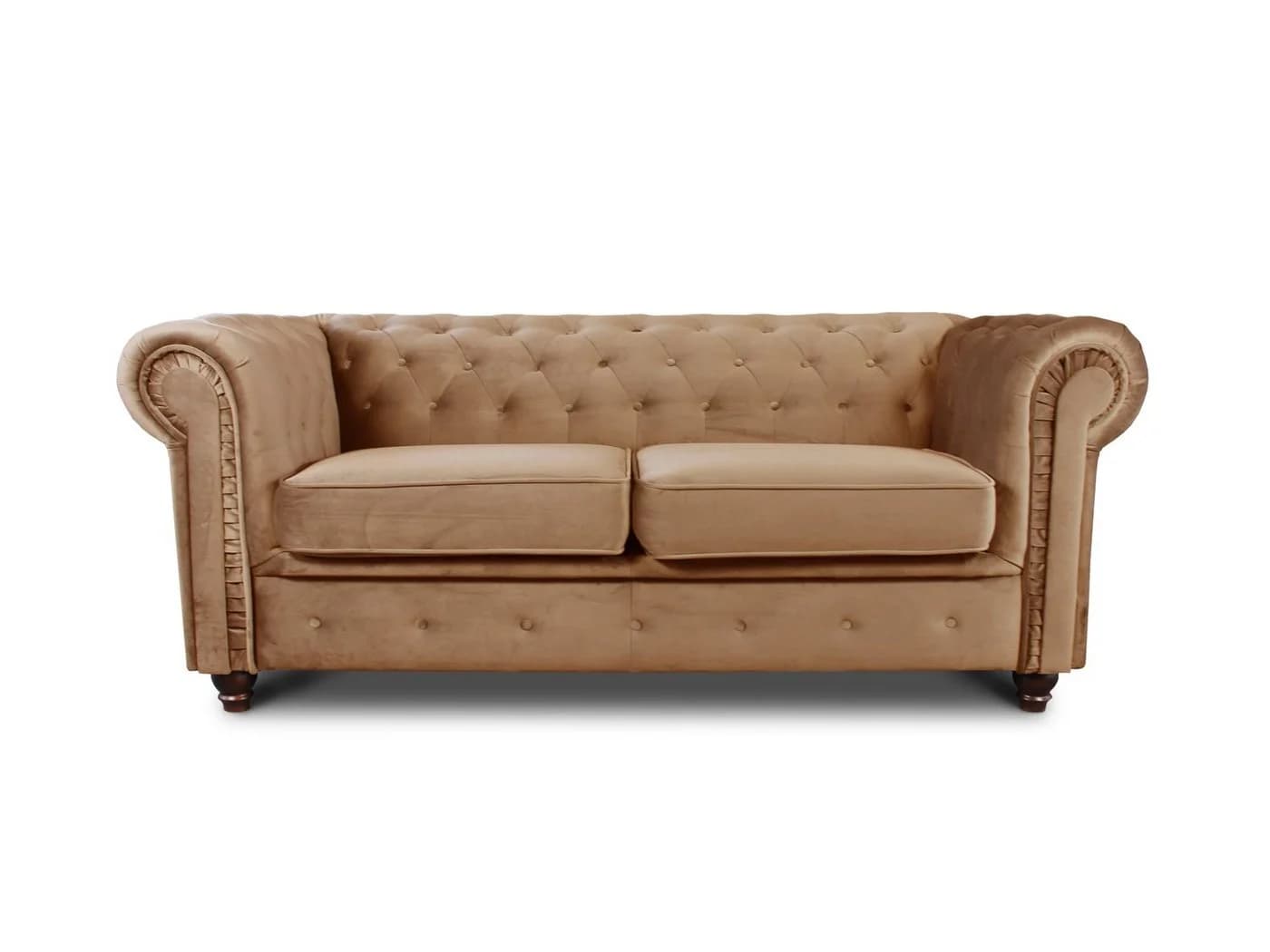 Sofnet Sofa Asti 2 Chesterfield Sofa 2-Sitzer Bluvel Velours - Bild 2