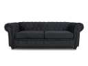 Sofnet Sofa Asti 3 Chesterfield Sofa 3-Sitzer Schwarz Chenille Bild 2