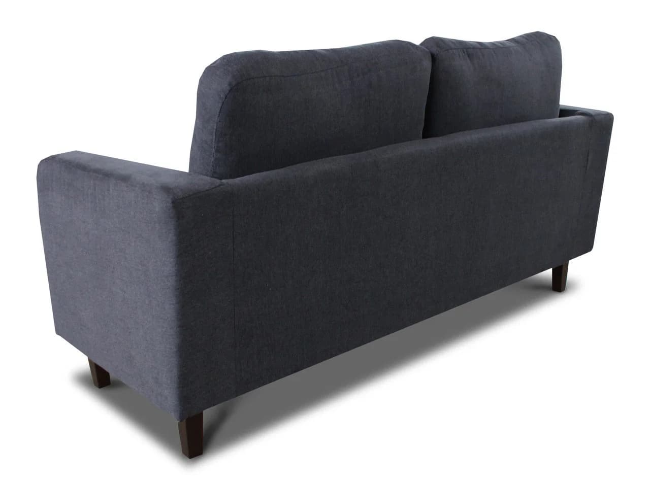 Sofnet Sofa Kera 2 2-Sitzer Velours Braun Holzfüße - Bild 1