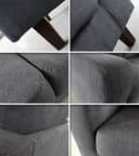 Sofnet Sofa Kera 2 2-Sitzer Velours Braun Holzfüße Bild 4
