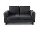 Sofnet Sofa Kera 2 Grau Velours 2-Sitzer Loungesofa Bild 2