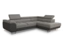 Sofnet Ecksofa Caris Grau mit Schlaffunktion und Bettkasten Bild 1
