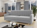 Sofnet Schlafsofa Sara Grau mit Schlaffunktion und Bettkasten Bild 2