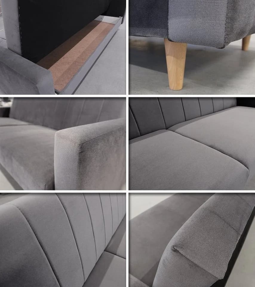 Sofnet Schlafsofa Sara mit Schlaffunktion und Bettkasten - Bild 5