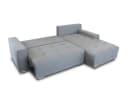 Sofnet Ecksofa Pavo Grau mit Schlaffunktion und Bettkasten Bild 3