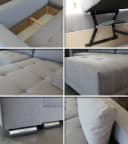 Sofnet Ecksofa Pavo Grau mit Schlaffunktion und Bettkasten Bild 5