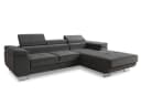 Sofnet Ecksofa Divo mit Schlaffunktion und Bettkasten - Grau Velours Bild 1