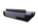Sofnet Ecksofa Divo mit Schlaffunktion und Bettkasten - Grau Velours Bild 5