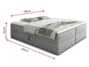 Sofnet Boxbett Base Grau mit Bettkästen und Bonnell-Matratze Bild 4