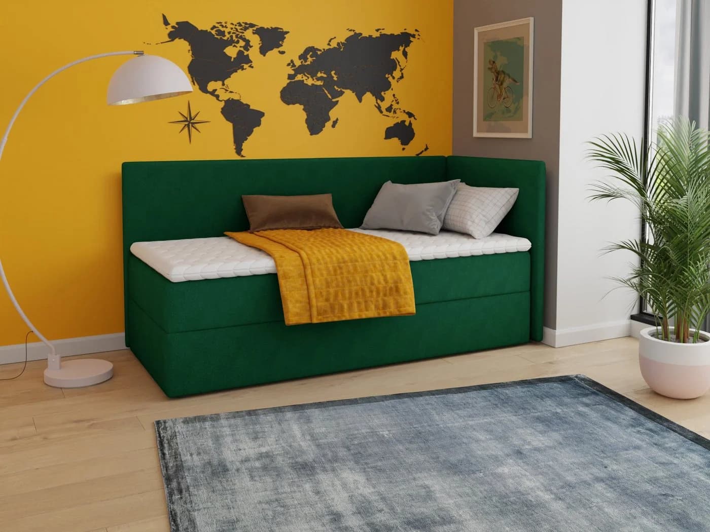 Sofnet Boxbett Flame mit Bettkasten, Bonell-Matratze und Topper - Bild 2