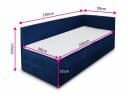 Sofnet Boxbett Flame mit Bettkasten, Bonell-Matratze und Topper Bild 4