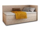 Sofnet Boxbett Flame Beige Einzelbett mit Bettkasten und Bonell-Matratze Bild 1