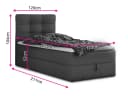 Sofnet Boxbett Best Mini mit Bettkasten und Matratze - Blau Bild 5