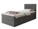 Sofnet Boxbett Star Mini mit Bettkasten und Bonell-Matratze Grau Bild 1