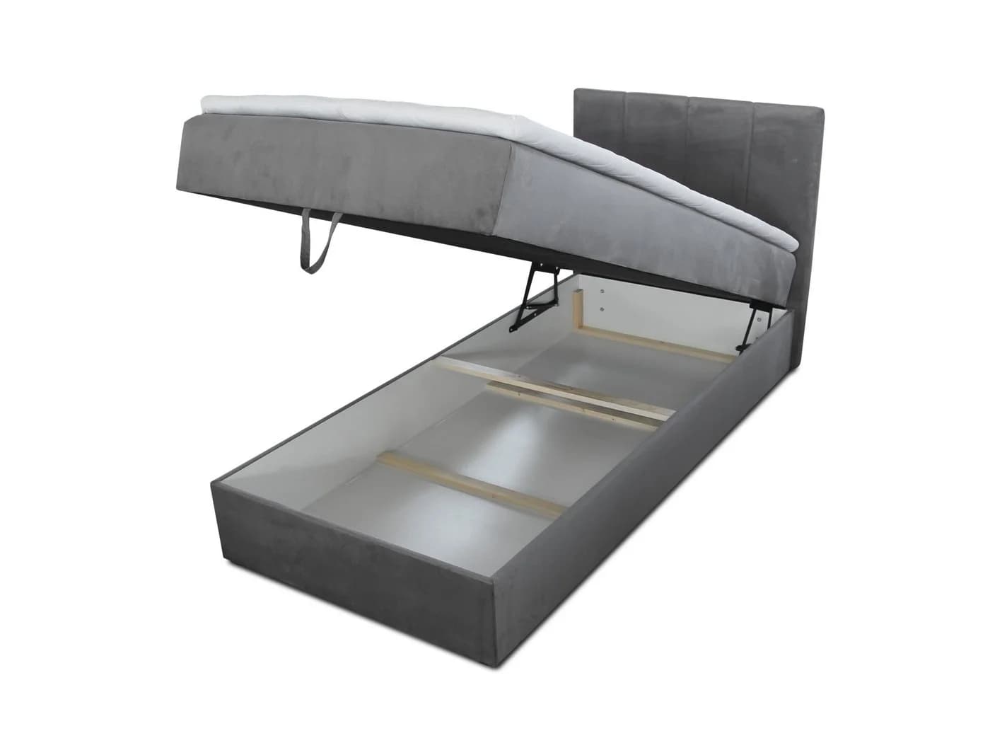 Sofnet Boxbett Star Mini mit Bettkasten und Bonell-Matratze Grau - Bild 3