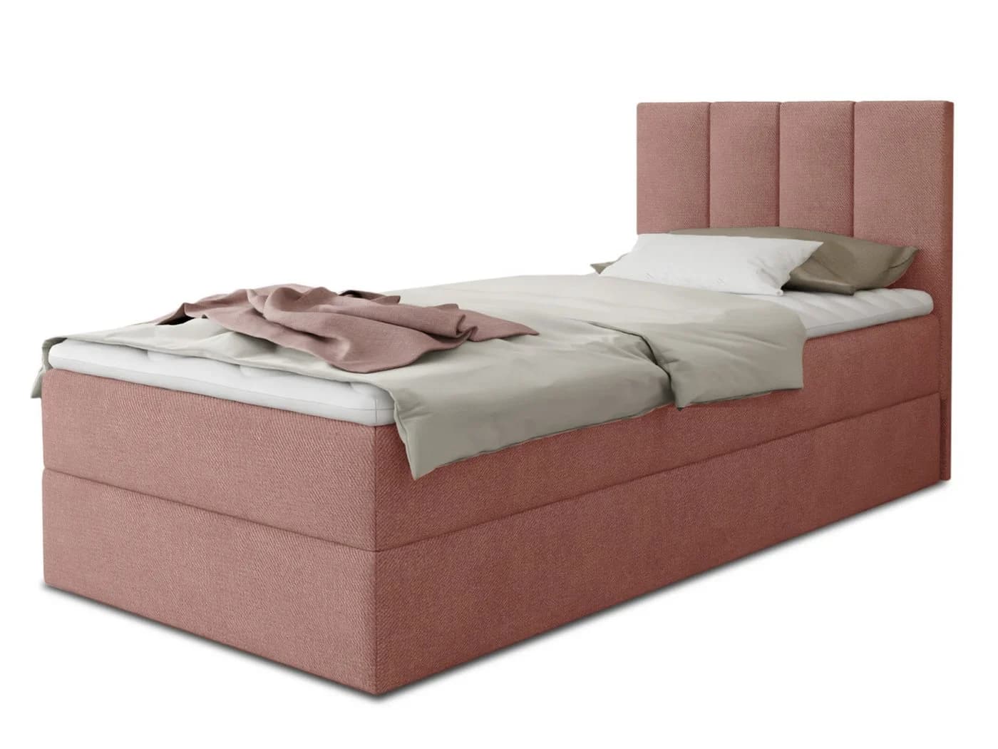 Sofnet Boxbett Star Mini Rosa mit Bettkasten und Bonell-Matratze