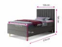 Sofnet Boxbett Gold Mini mit Bettkasten und Bonell-Matratze Bild 5