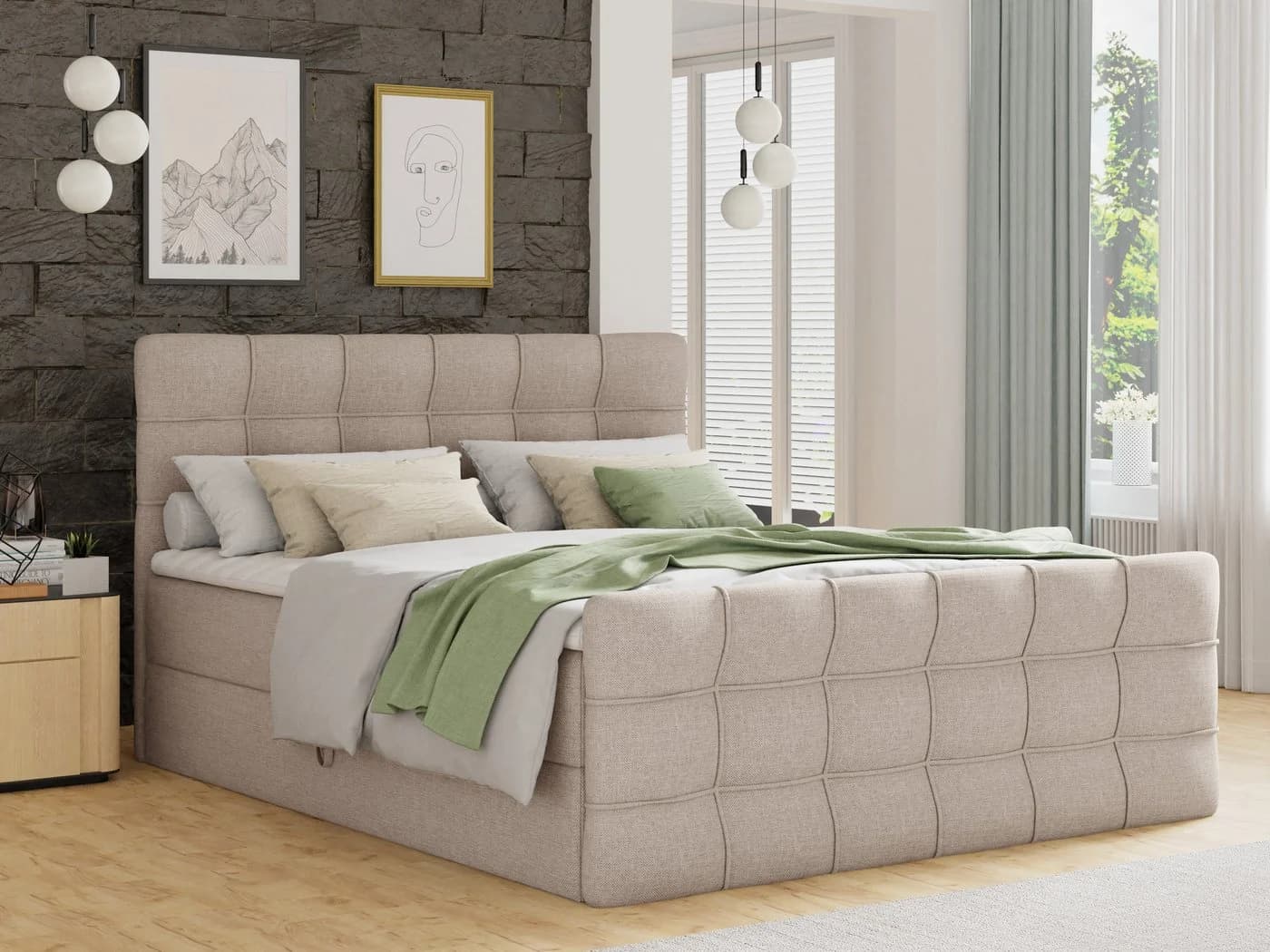 Sofnet Boxbett Best Lux mit Bettkästen und Bonell-Matratze - Bild 2