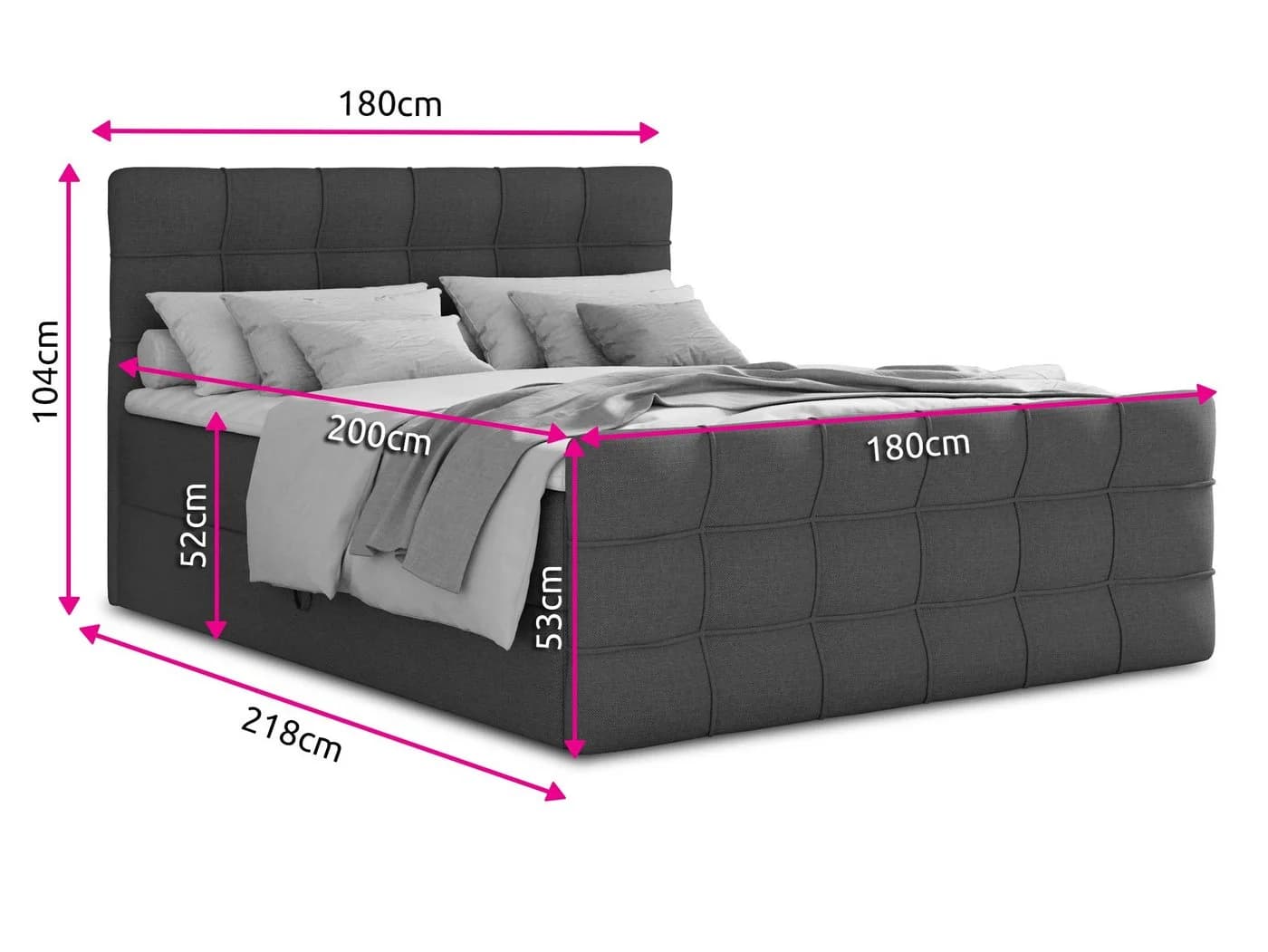 Sofnet Boxbett Best Lux mit Bettkästen und Bonell-Matratze - Bild 5