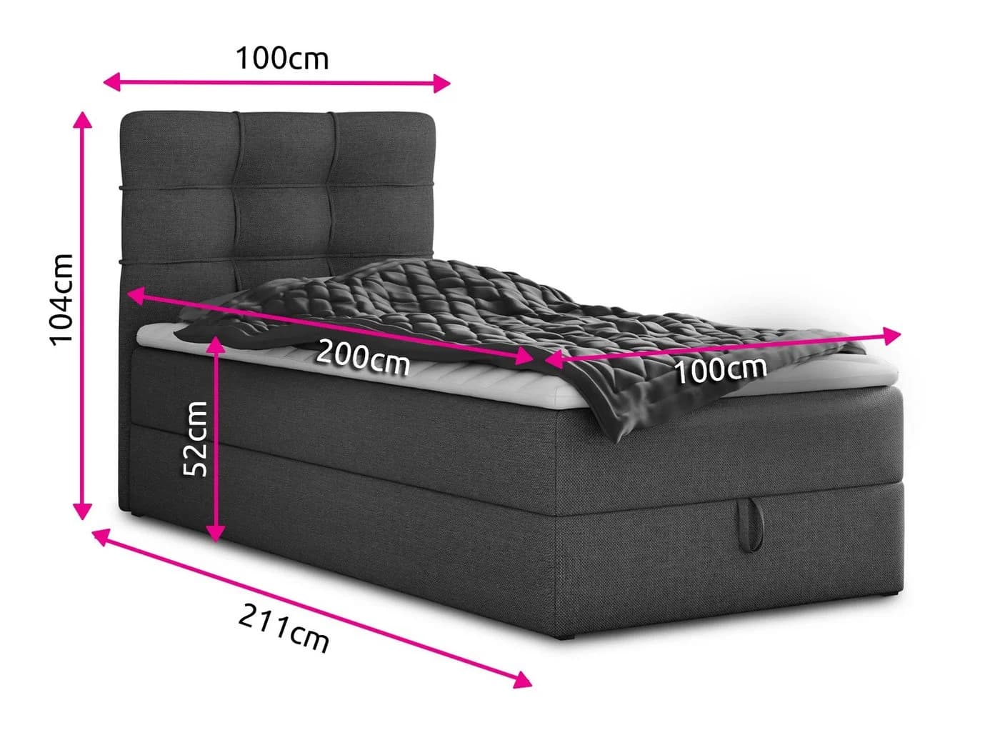 Sofnet Boxbett Best Mini mit Bettkasten und Bonell-Matratze Beige - Bild 5