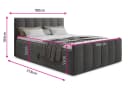 Sofnet Boxbett Star Lux mit Bettkästen und Bonnell-Matratze Bild 5